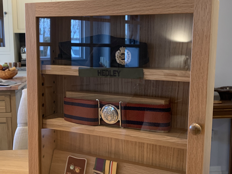 War Medals Cabinet for a Private Client (North Yorkshire)