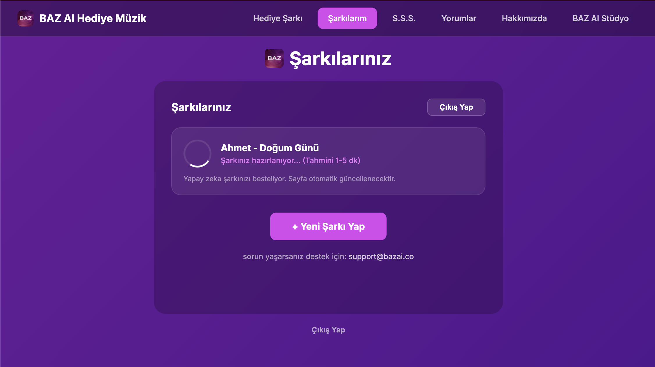 Şarkı Hazırlanıyor