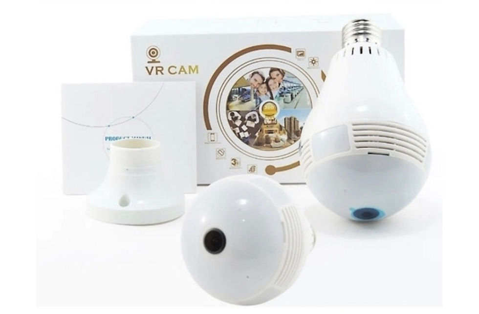 Miniatura: VR CAM Lâmpada com Camera 360º WIFI App próprio (V380) para iPhone e Android