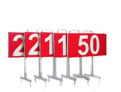 Astroturf driving range markers