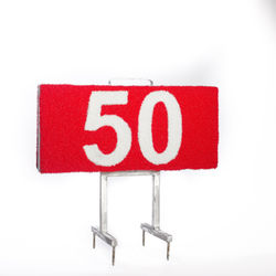50-yd. driving range marker