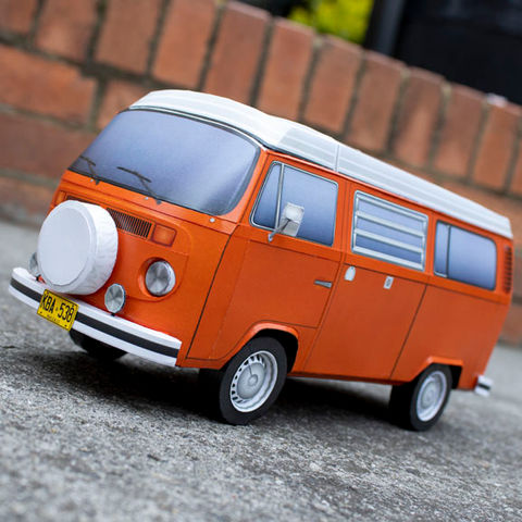 Ddiaz Design 1:18 papercraft model vw combi t2 westfalia