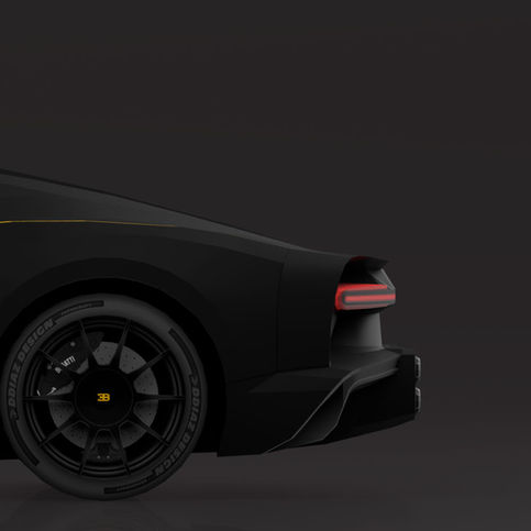 redner papercraft Bugatti Chiron Ddiaz Design