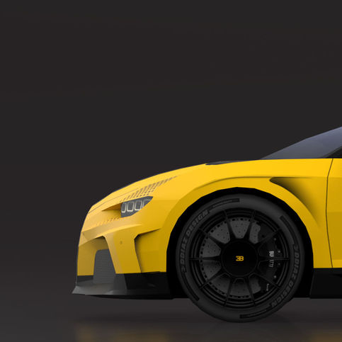 redner papercraft Bugatti Chiron Ddiaz Design