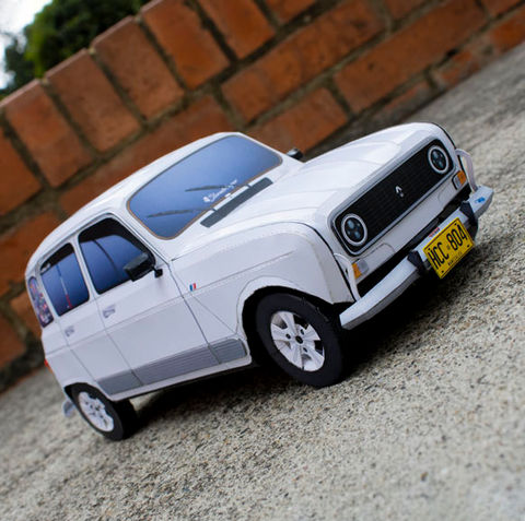 Ddiaz Design 1:18 papercraft model Custom Renault 4 Master