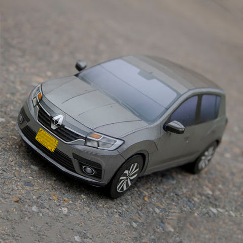 Ddiaz Design 1:18 papercraft model Renault Sandero Zen 2023