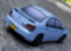 papercraft subaru impreza 2007 rear view