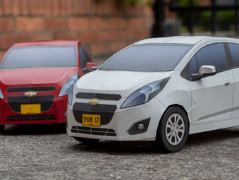 Chevrolet Spark GT - Diecast 1:18 Papercraft Model