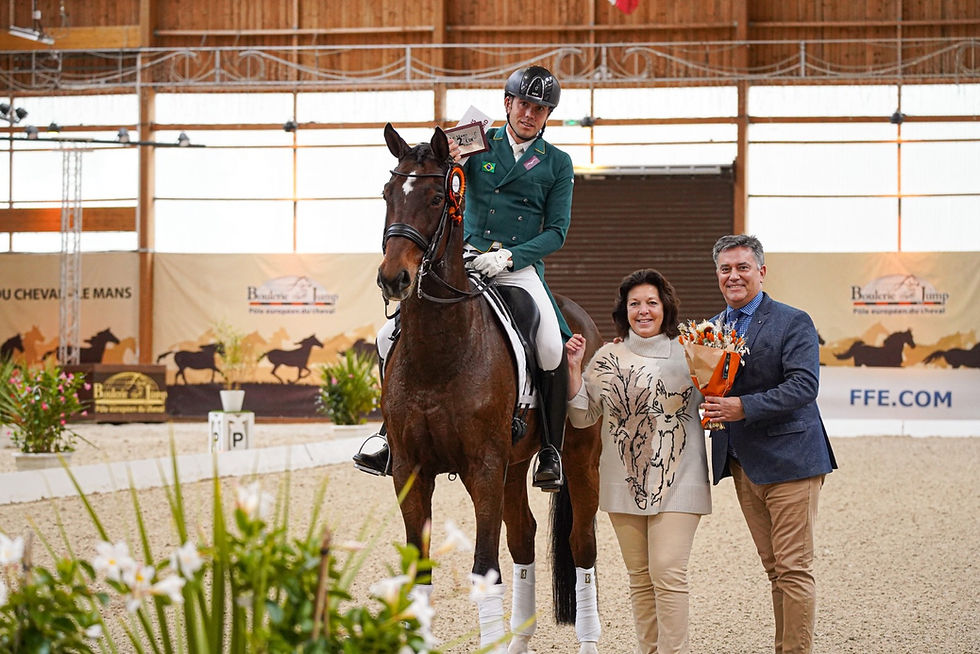 João Victor Marcari Oliva, com Feel Good V.O NRW, é vice-campeão do GP Special no CDI3* de Le Mans, França