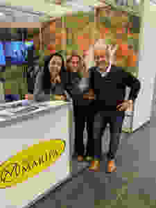Sophia e Marcelo Baptista, os anfitriões da Agromaripá com Patrícia Opik