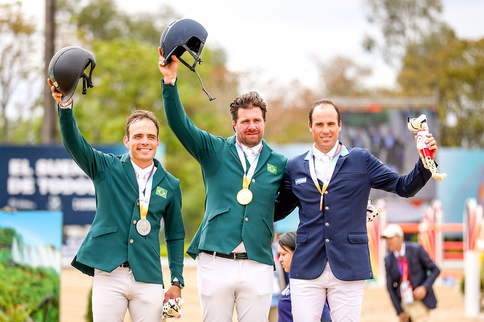 José Reynoso, ouro, Stephan Barcha, prata e Damian Ancic, bronze (Luis Ruas)