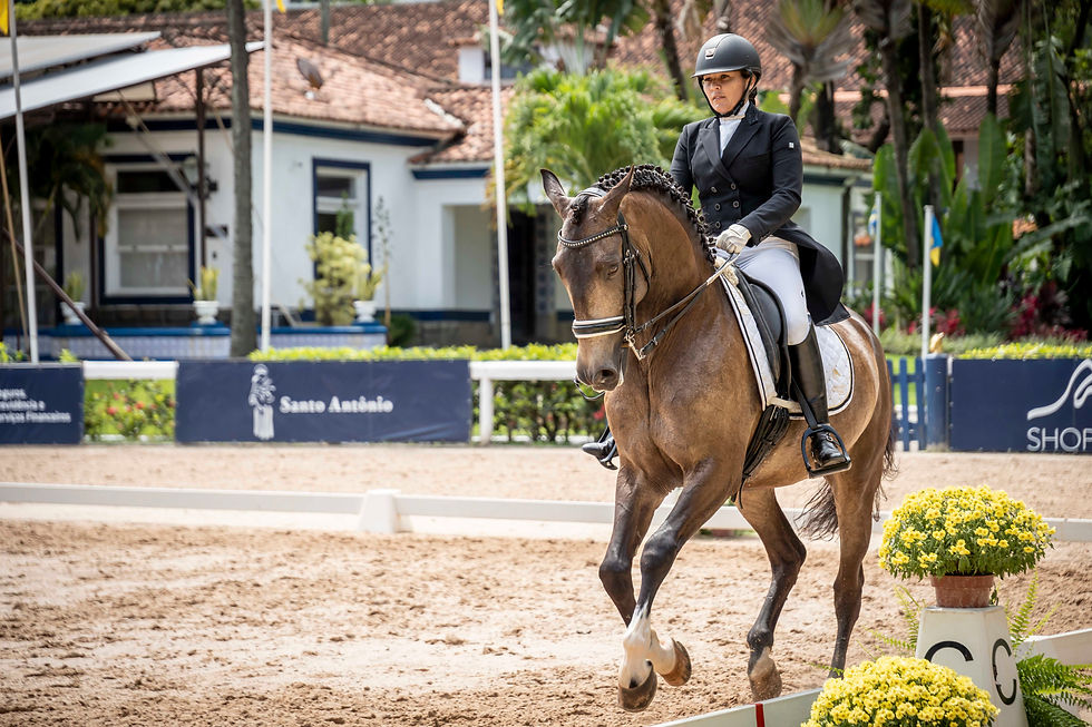 Alejandra Fernandez com Ilustre JMR: campeã Taça Brasil Forte I Profissional (Eric Schons)