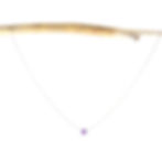 Collier ras de cou femme fin et doré avec pierre fine