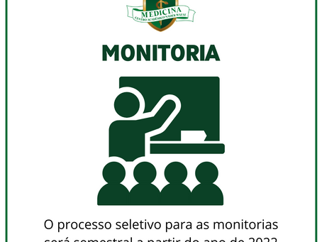 PROCESSO SELETIVO DAS MONITORIAS 2022