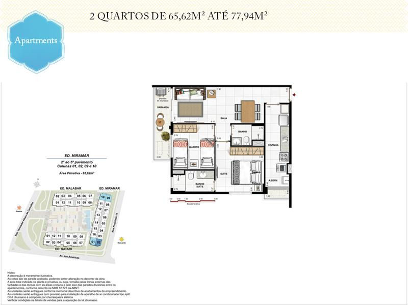 Apartaments 2 quartos