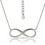 Thumbnail: 14K White Gold Infinity Symbol Shape Pendant With 16" Chain