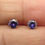 Thumbnail: 14K Yellow Gold 5mm Cubic Zirconia Round Birthstone Push-Back Stud Earrings