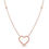Thumbnail: 14K Gold Popcorn Heart 0.02ct Diamond Necklace with Lobster Lock 18 Inches