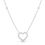 Thumbnail: 14K Gold Popcorn Heart 0.02ct Diamond Necklace with Lobster Lock 18 Inches