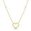Thumbnail: 14K Gold Popcorn Heart 0.02ct Diamond Necklace with Lobster Lock 18 Inches