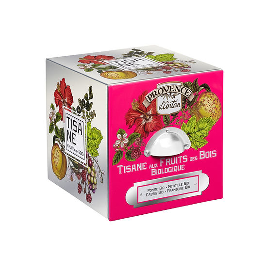 プロヴァンスダンタン オーガニックブレンドハーブティー 60g x4ケース フルイ・デ・ボア ~ Fruits des bois ~ | プロヴァンスダンタン