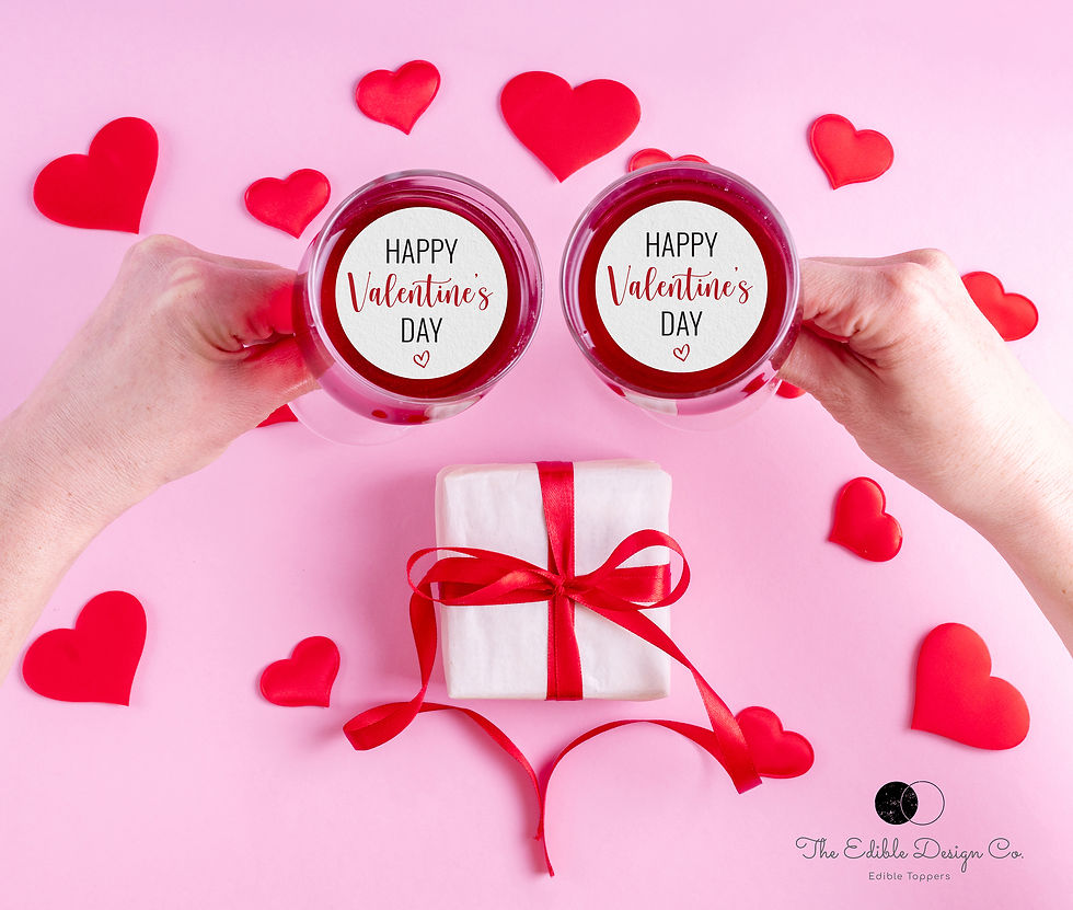 Thumbnail: Happy Valentines Day Edible Drink Toppers