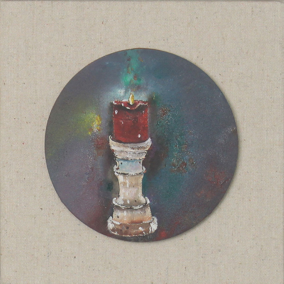 Candle, leave aside