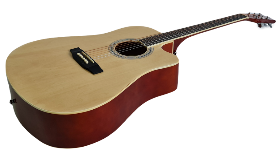 תמונה ממוזערת: גיטרה אקוסטית בצבע טבעי ED-11N מבית Legrand