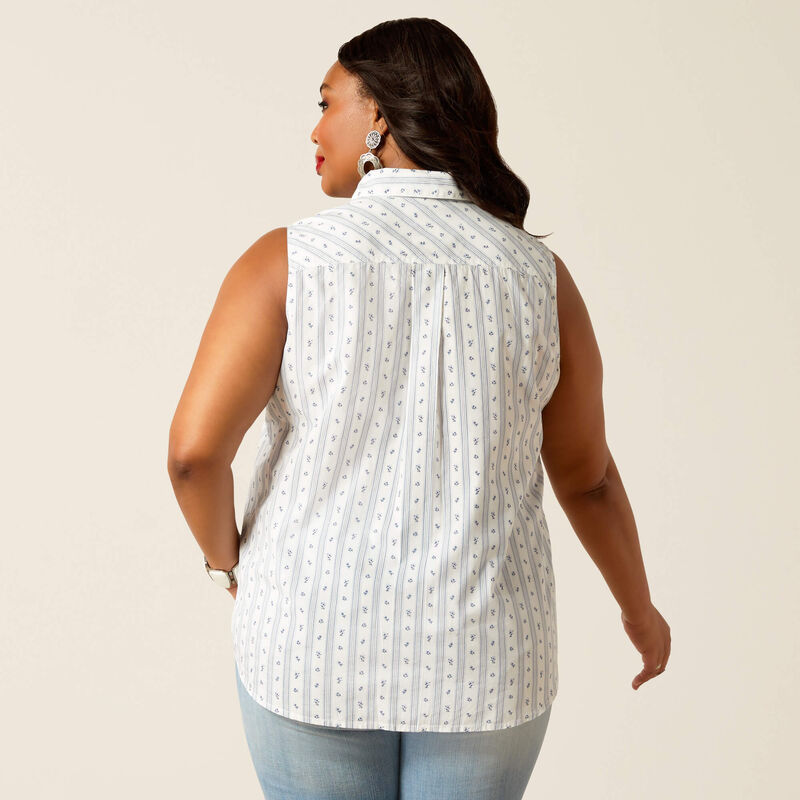 Thumbnail: Ladies Ariat Sleeveless Western  Blouse