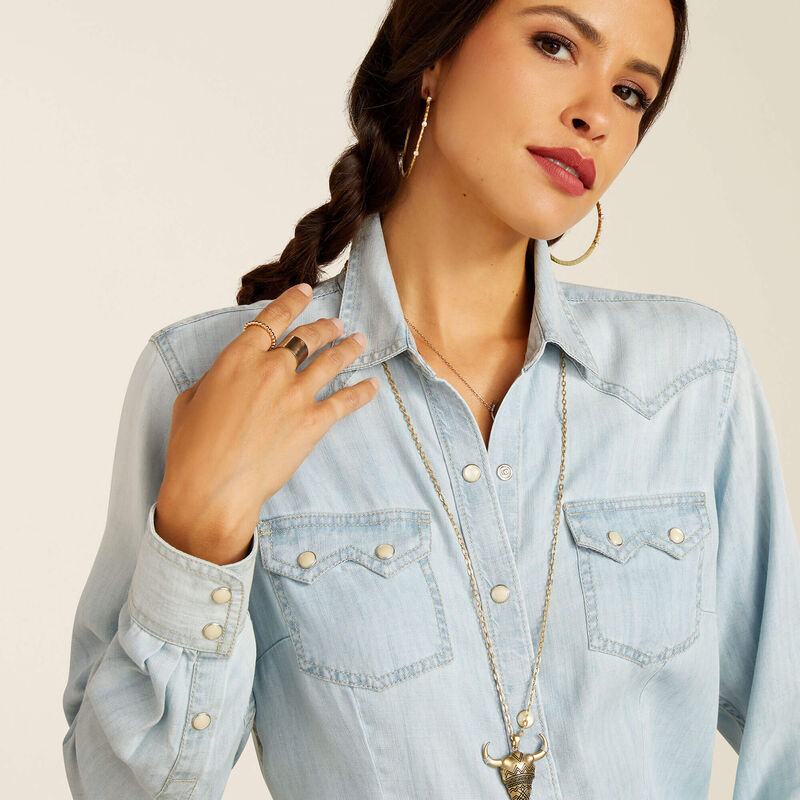 Thumbnail: Ladies Ariat  L/S Cowboy Shirt