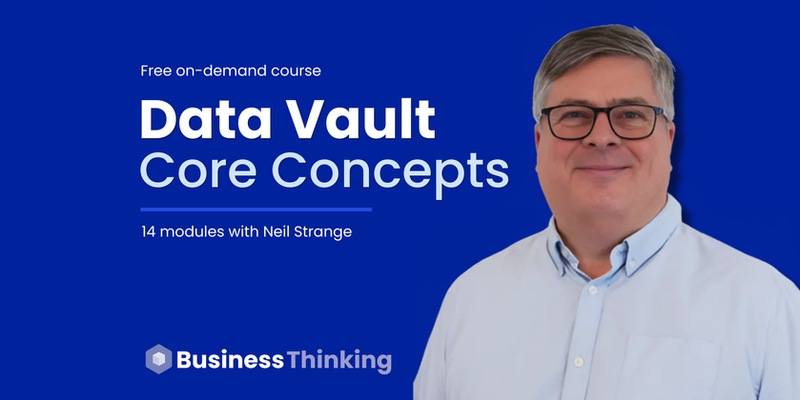 Learn Data Vault Core Concepts cover image with Neil Strange
