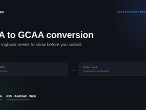 EASA to GCAA conversion: what European pilots need to know about their logbook