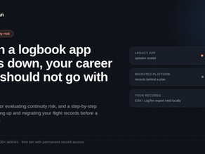 When pilot logbook apps shut down: how to protect your career data