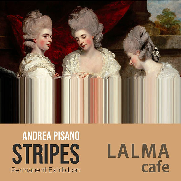 Stripes Exhibit Andrea Pisano Lalma Cafe