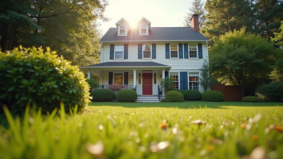 Eye-level view of a well-maintained residential property
