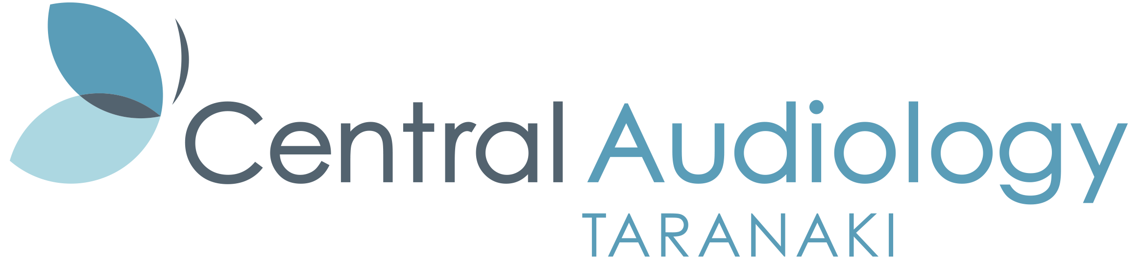 Central Audiology logo: abstract design