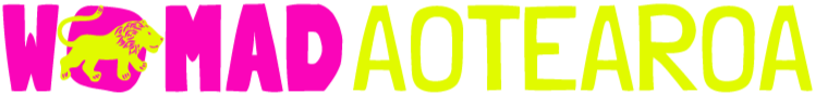 WOMAD Aotearoa logo with lion icon