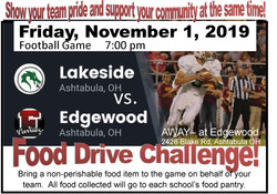 Football Food Drive Challenge!