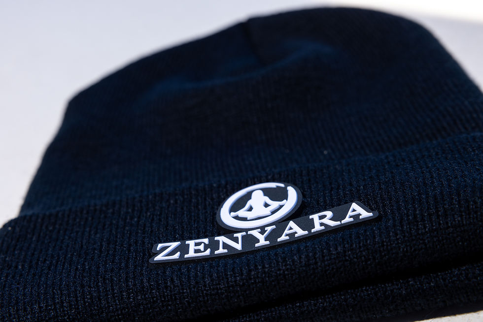 Thumbnail: Black Beanie Rubber Badge