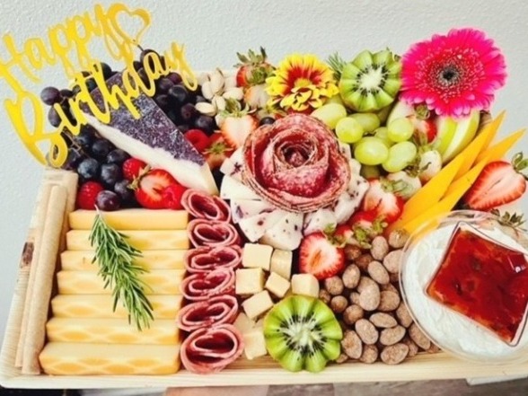 Arranged Food and Objects