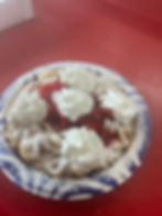 Strawberry & whipped cream