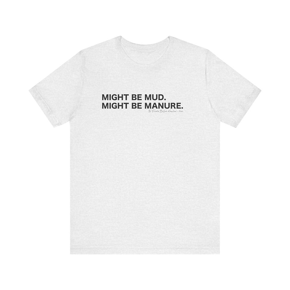 Thumbnail: Might be Mud Unisex Jersey Tee - Casual Farm Vibe T-Shirt