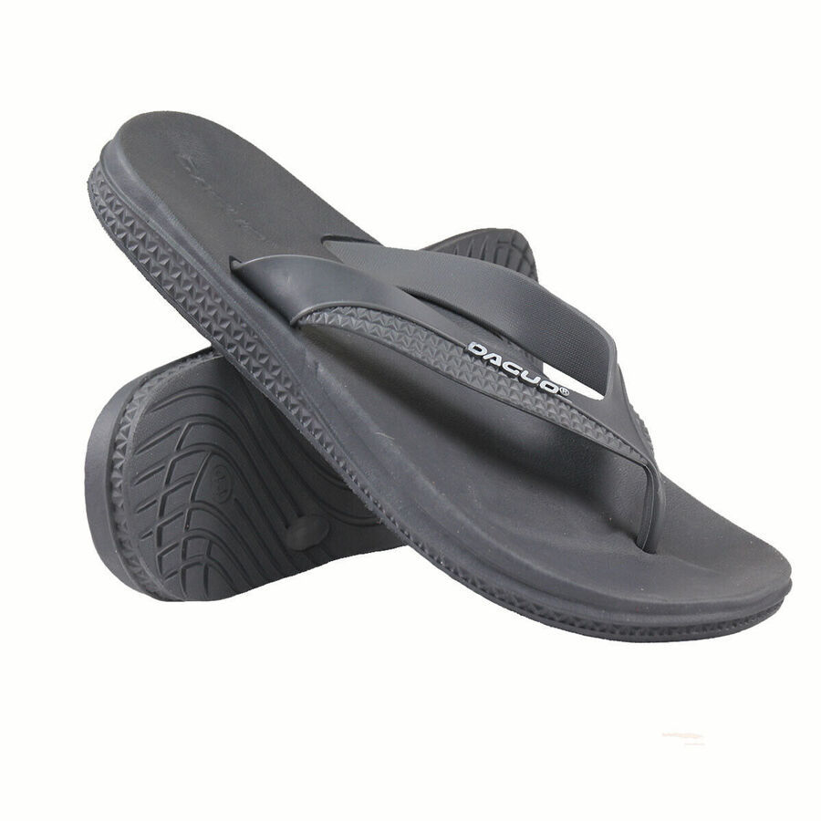Thumbnail: Mens Daguo Toepost Comfort Padded Flip Flops 90556