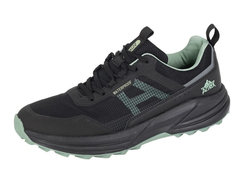 AZTREK Waterproof Trail Shoe Black/Mint