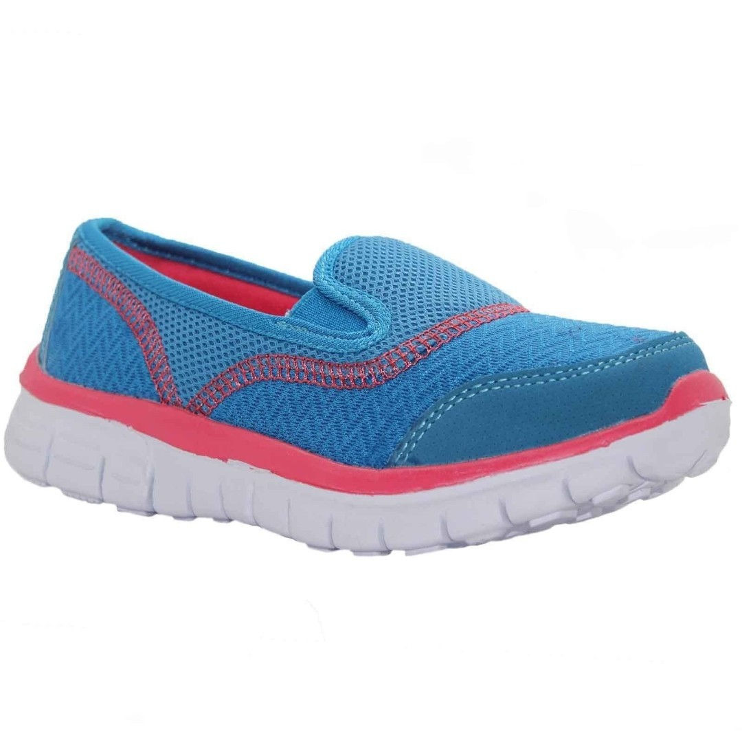 Junior Girls Air Tech Ocean Slip On Sporty Shoes