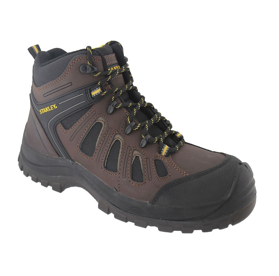 Thumbnail: STANLEY BRAMPTON LACE UP SAFETY BOOTS S3 SRC STA20059-101