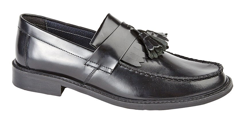 ROAMERS Toggle Saddle Loafer Black