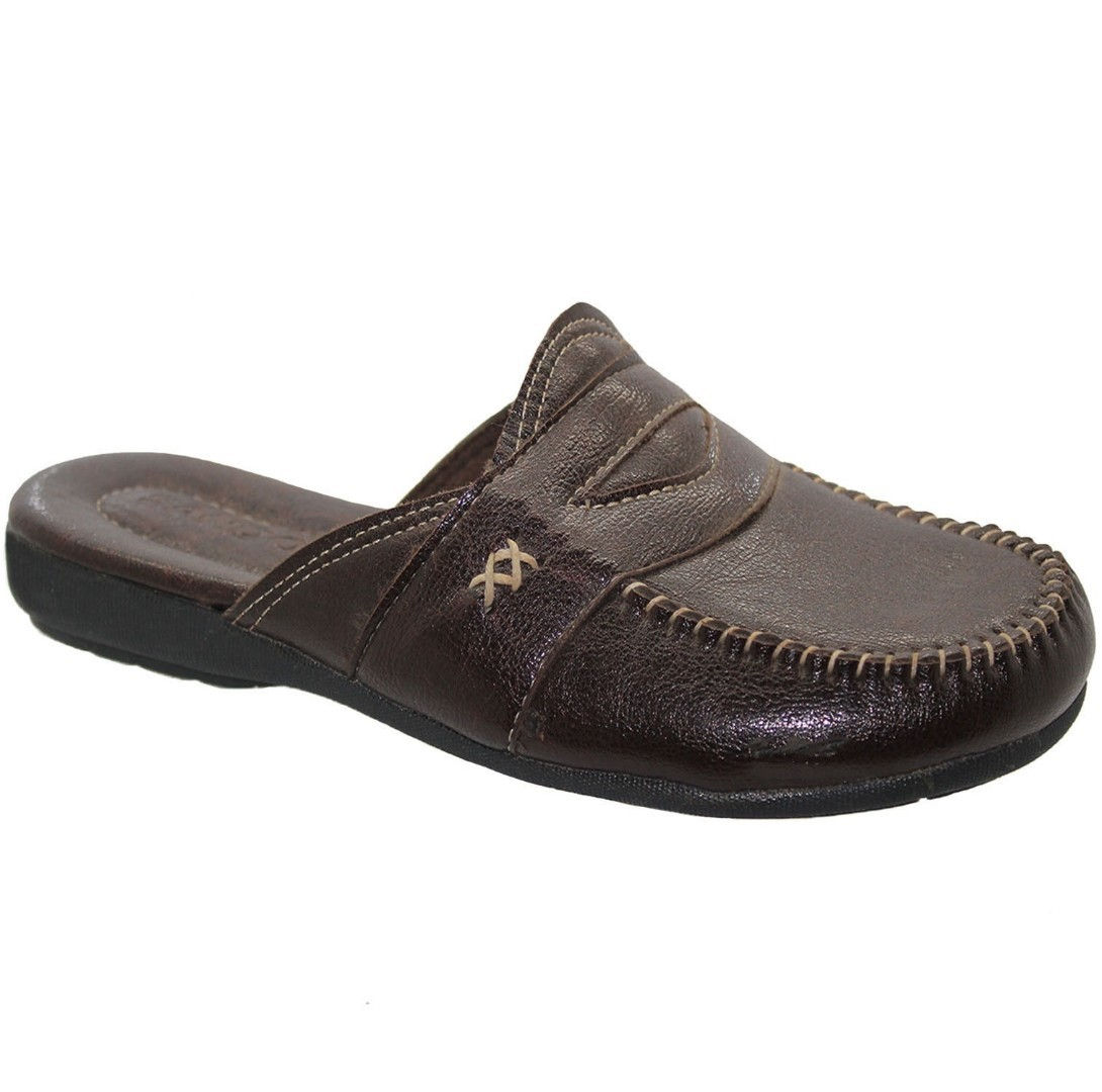 Unisex Boys & Girls Open Back Faux Leather Slip On Mules A0200