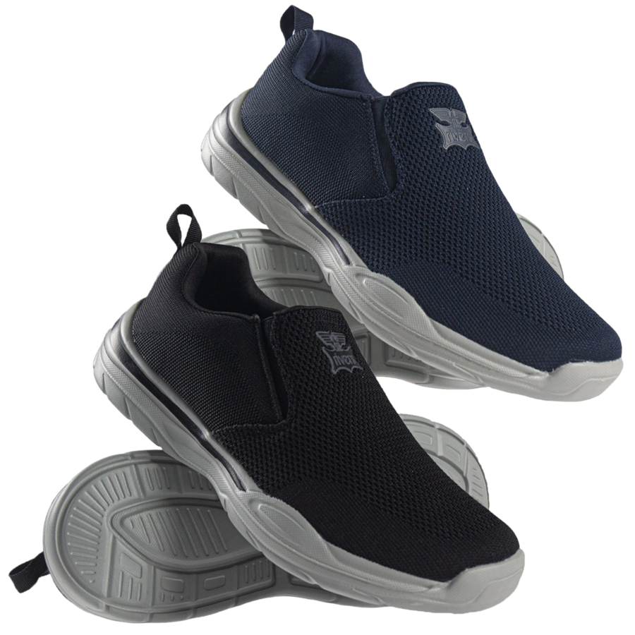 Mens Rivers Wide Fit Slip On Trainers With A Memory Foam Insole 118742