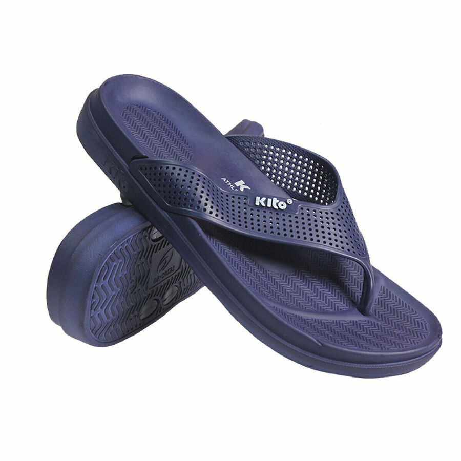Mens Kito Toepost Cushioned Padded Flip Flops 90529 Navy
